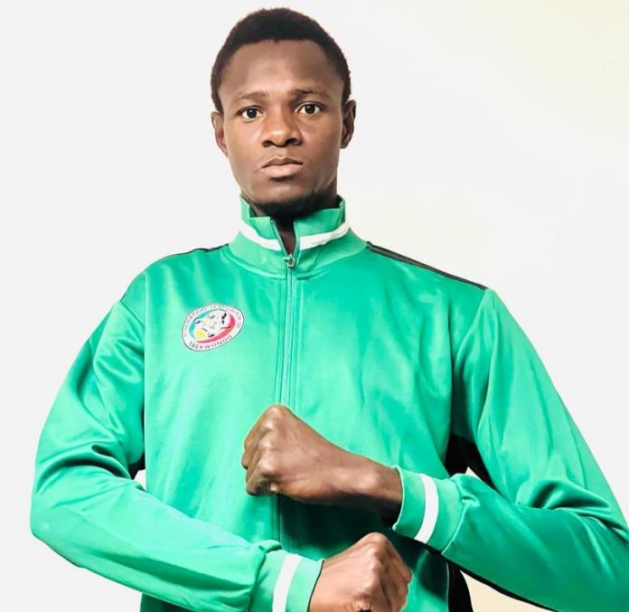 Idrissa Keita, a Para taekwondo athlete from Senegal, poses for a photograph
