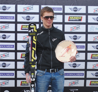 A picture of a man standing with a reward