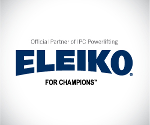Banner with Eleiko logo: Click here for more informations about Eleiko, official partner of IPC Powerlifting.