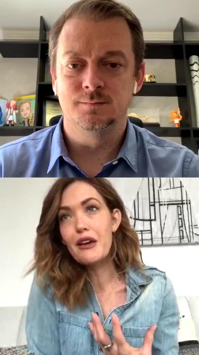 Andrew Parsons and Amy Purdy on instagram live 
