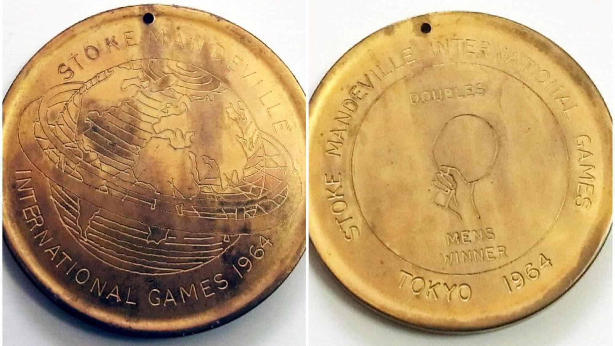 The medals of the Tokyo 1964 Paralympic Games