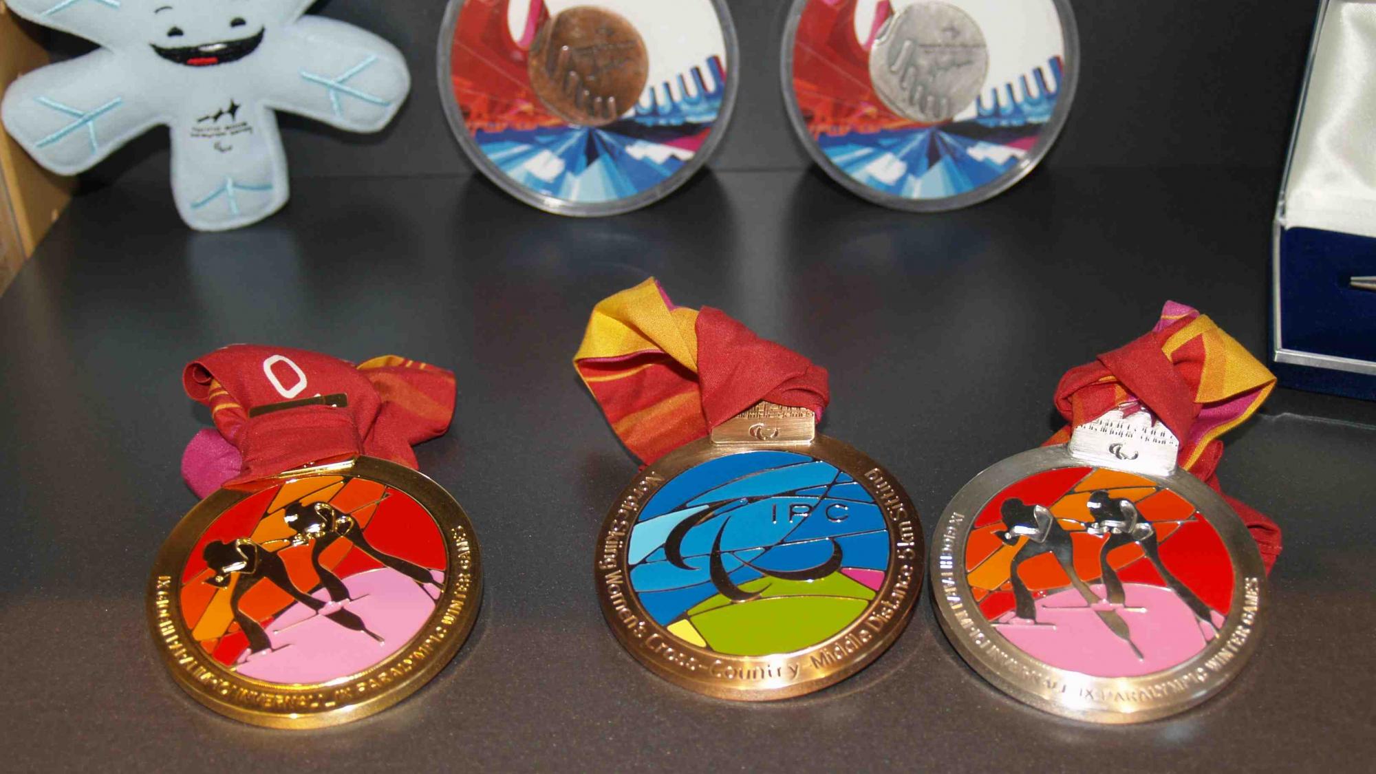The medals of the Torino 2006 Paralympic Winter Games