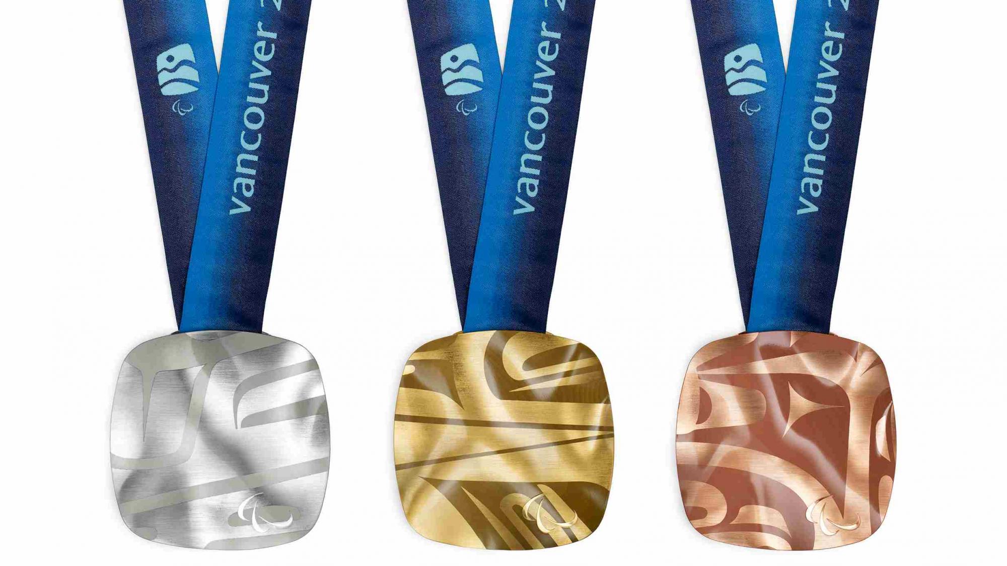 The medals of the Vancouver 2010 Paralympic Winter Games