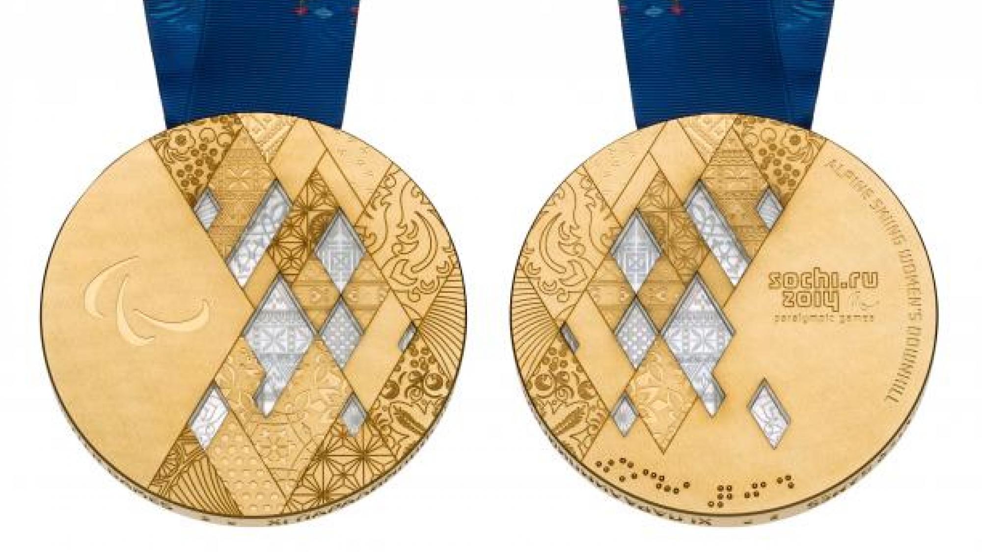 The medals of the Sochi 2014 Paralympic Winter Games