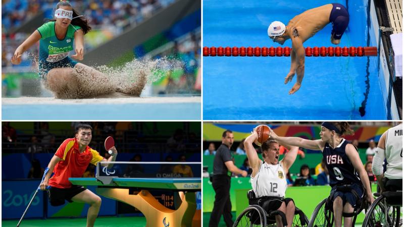 Para athletes competing in athletics, swimming, table tennis and wheelchair basketball