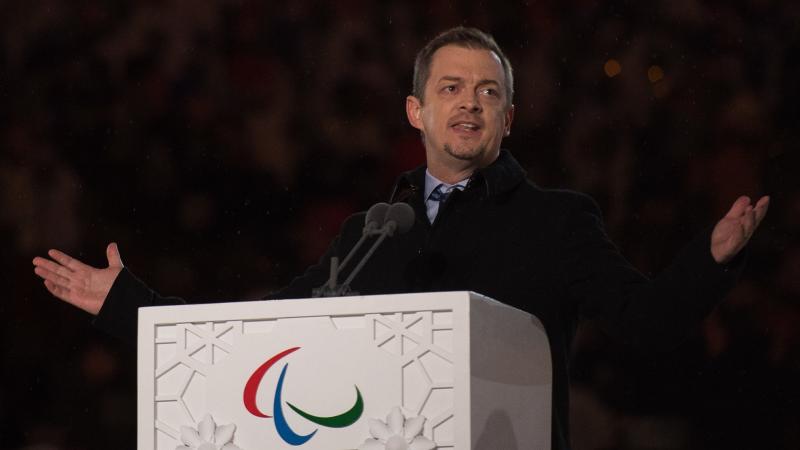 The President of the International Paralympic Committee Andrew Parsons