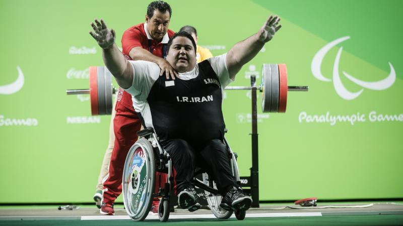 Siamand Rahman of Iran made history at the Rio 2016 Paralympic Games by becoming the first athlete to lift over 300 kg.