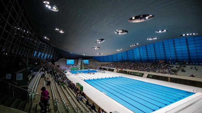 London Aquatics Centre inside