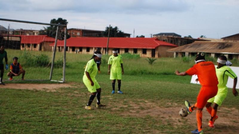 Nigeria blind football camp