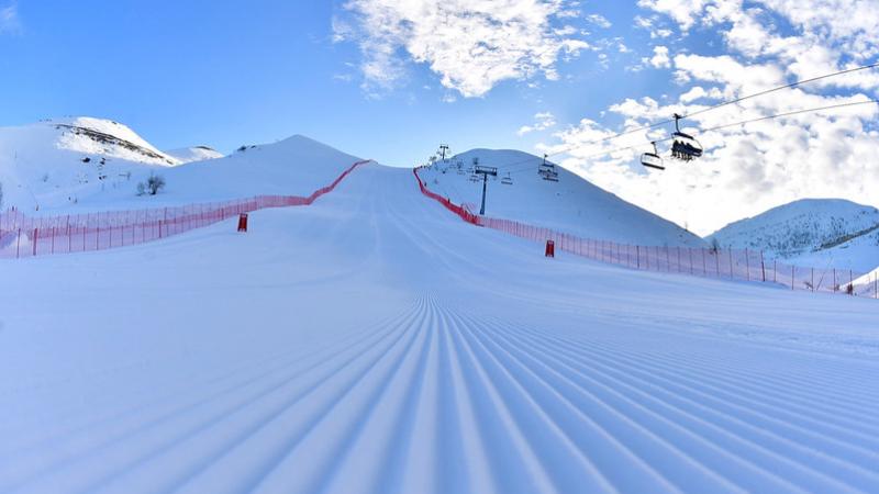A ski slope 