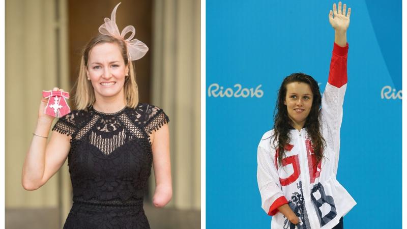 Two British female athletes with upper limb impairment