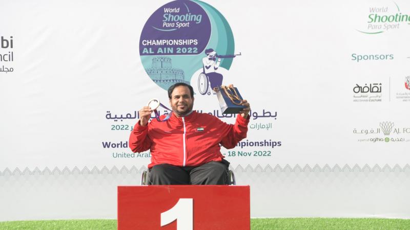 Paralympic champion Abdulla Sultan Alaryani won UAE's first gold at the World Shooting Para Sport Championships in Al Ain. 