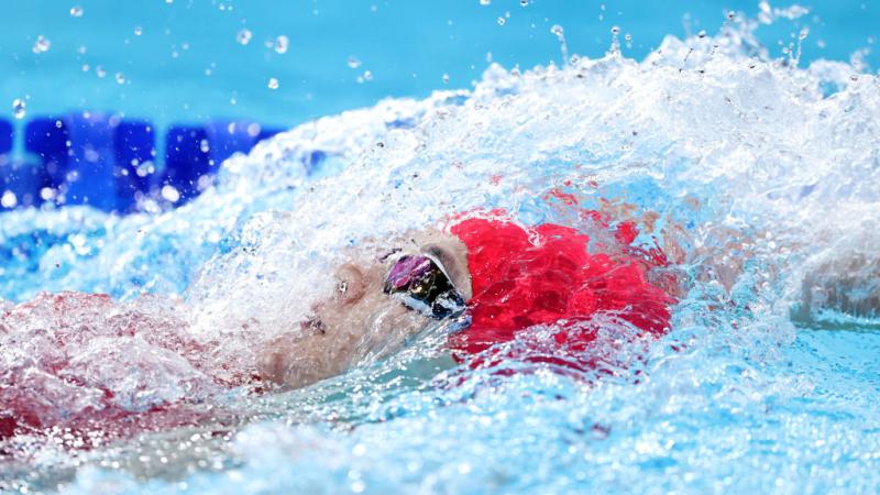 An athlete in action