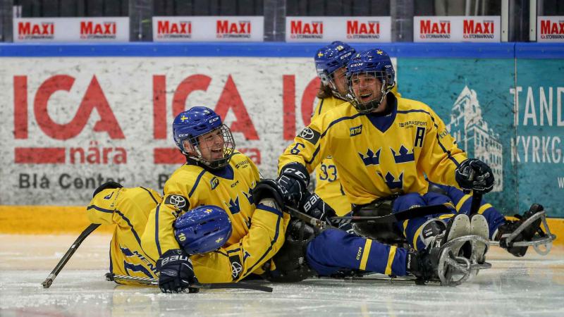 Players celebrate in joy