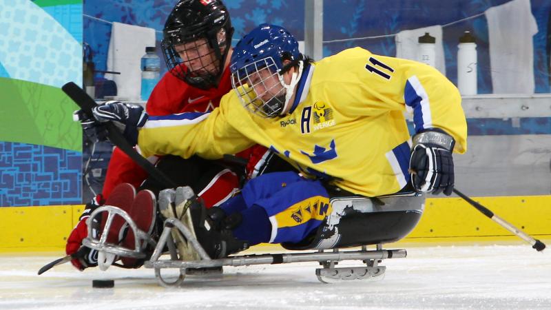 Ice Sledge Hockey match - Sweden vs Canada