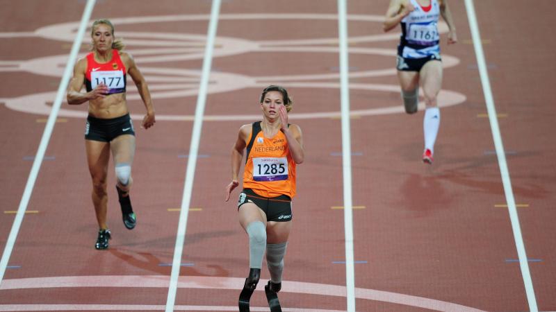 Marlou Van Rhijn of Netherlands at the London 2012 Paralympic Games