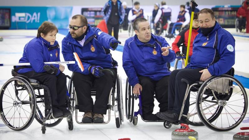 Great Britain wheelchair curling team