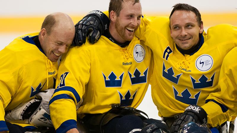 Sweden's ice sledge hockey team