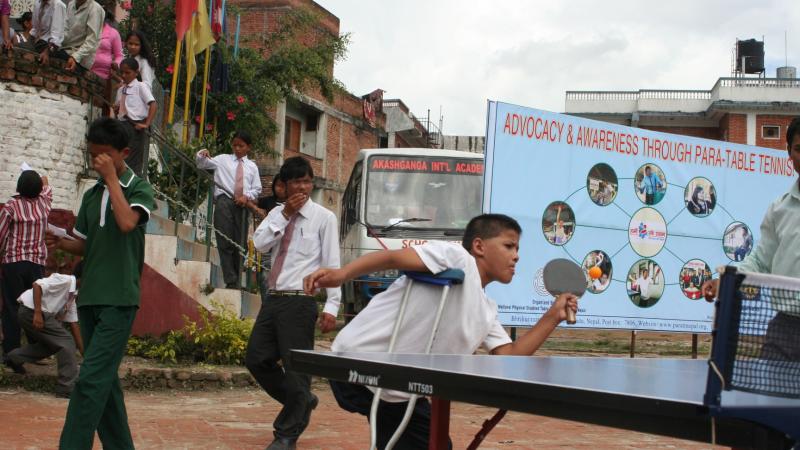 Nepal para-table tennis