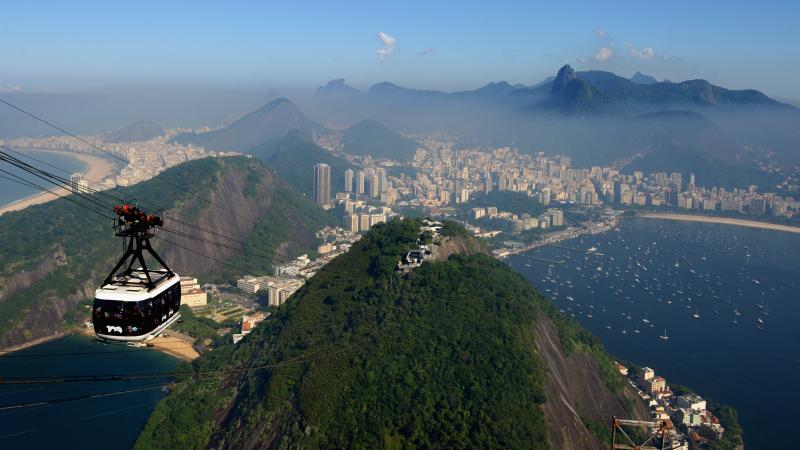 A stunning view of Rio from Sugar Loaf Mountain