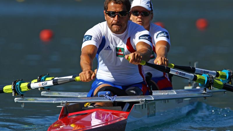 Perle Bouge and Stephane Tardieu of France - rowing
