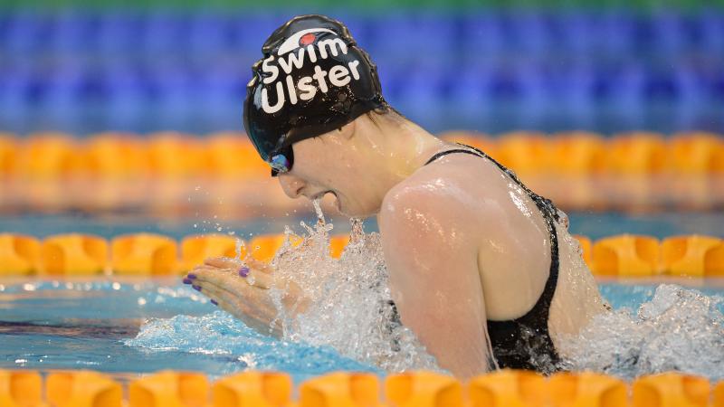 Great Britain’s Bethany Firth set the 100m breaststroke SB14 world record 