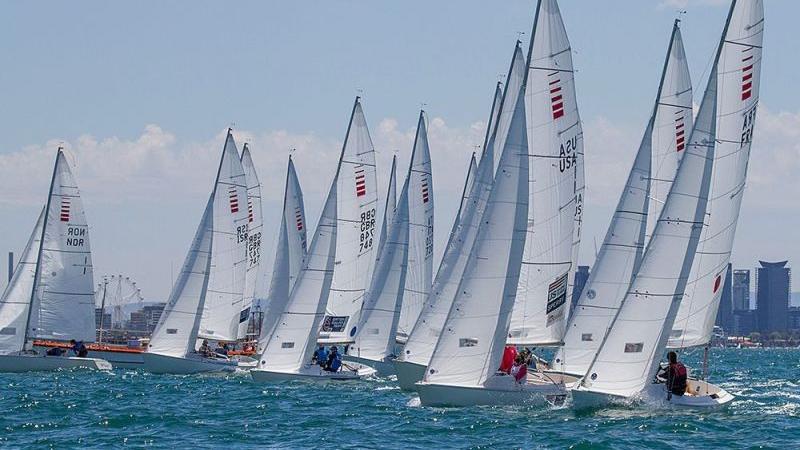 The SKUD18 Australian crew of Liesl Tesch and Daniel Fitzgibbon held on to win the race 10 of the 2015 Para Sailing World Championships in Melbourne, Australia.