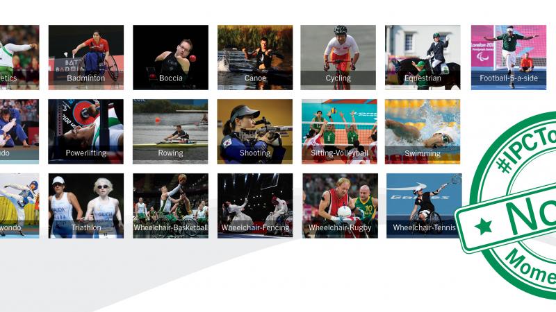 Collage of para-sport images 
