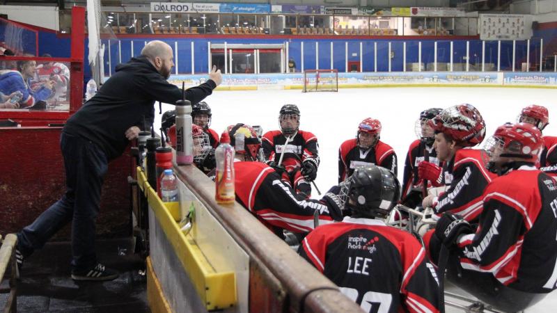 Ian Offers coached the Peterborough Phantoms in Great Britain before taking the position of head coach for the national ice sledge hockey team.