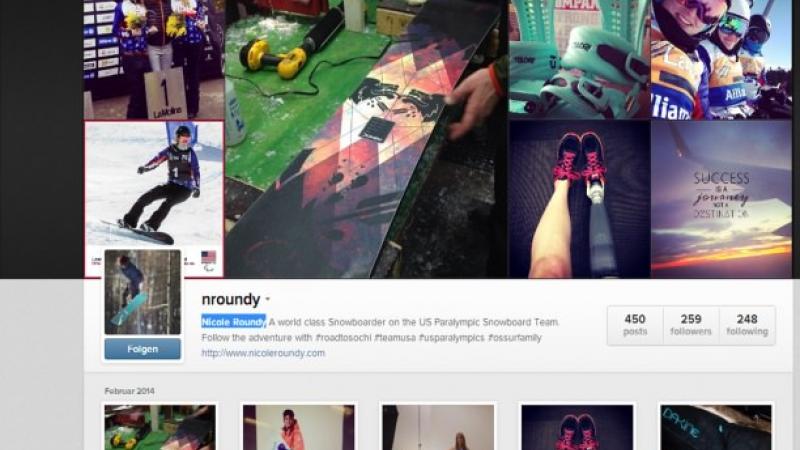 Para-snowboarder Nicole Roundy is an athlete to follow on Instagram
