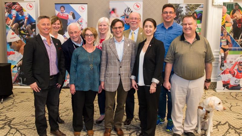 The new board of the Canadian Paralympic Committee elected in April 2017.