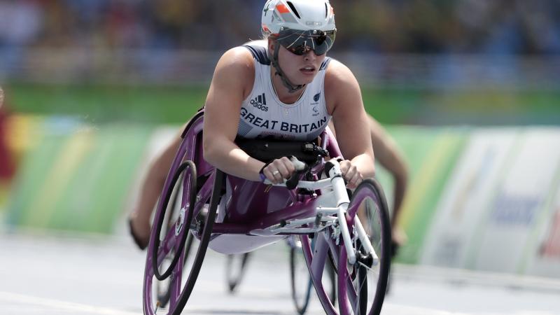Great Britain's Samantha Kinghorn in action at the Rio 2016 Paralympic Games.