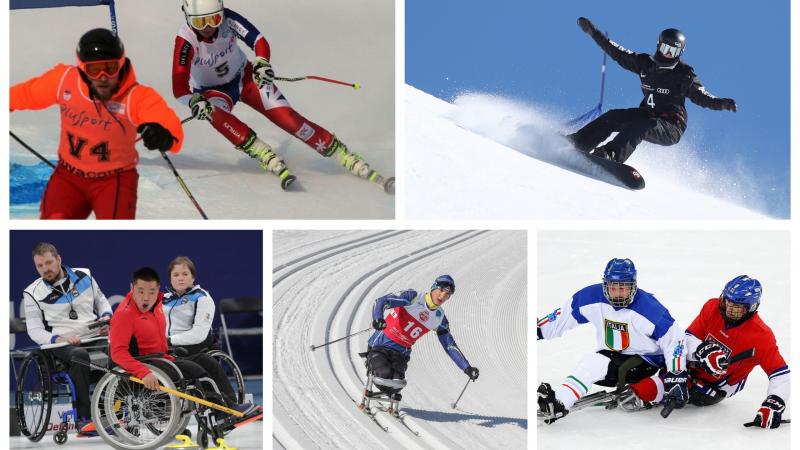 winter Para athletes compete at snowboarding, skiing, ice hockey and curling