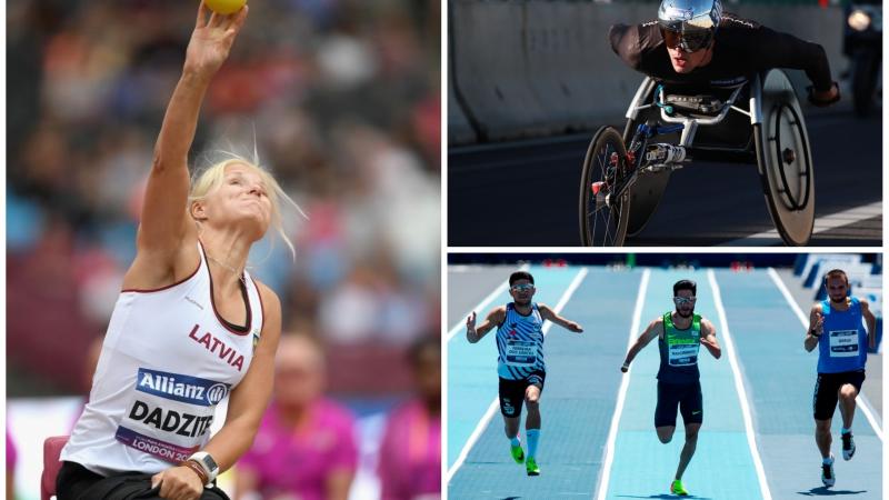 Para athletes competing in track and field events