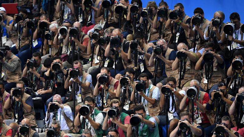 Accredited photographers in Rio 2016