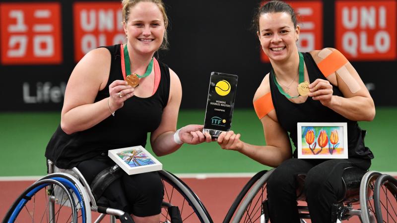 Marjolein Buis and Aniek van Koot won the 2018 Doubles Masters title on home soil in Netherlands