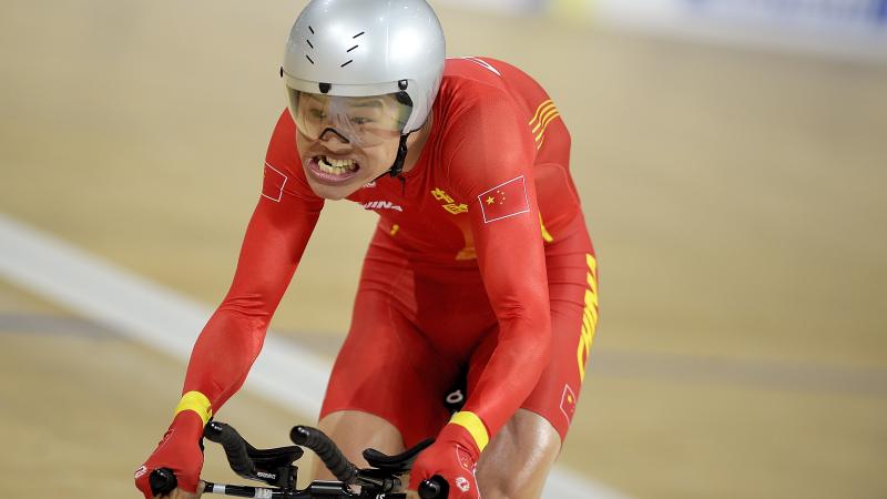 Chinese cyclist Li Zhangyu