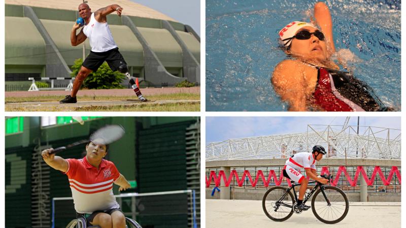 Para athletes competing in swimming, cycling and athletics 