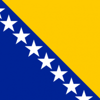 Bosnia and Herzegovina flag square