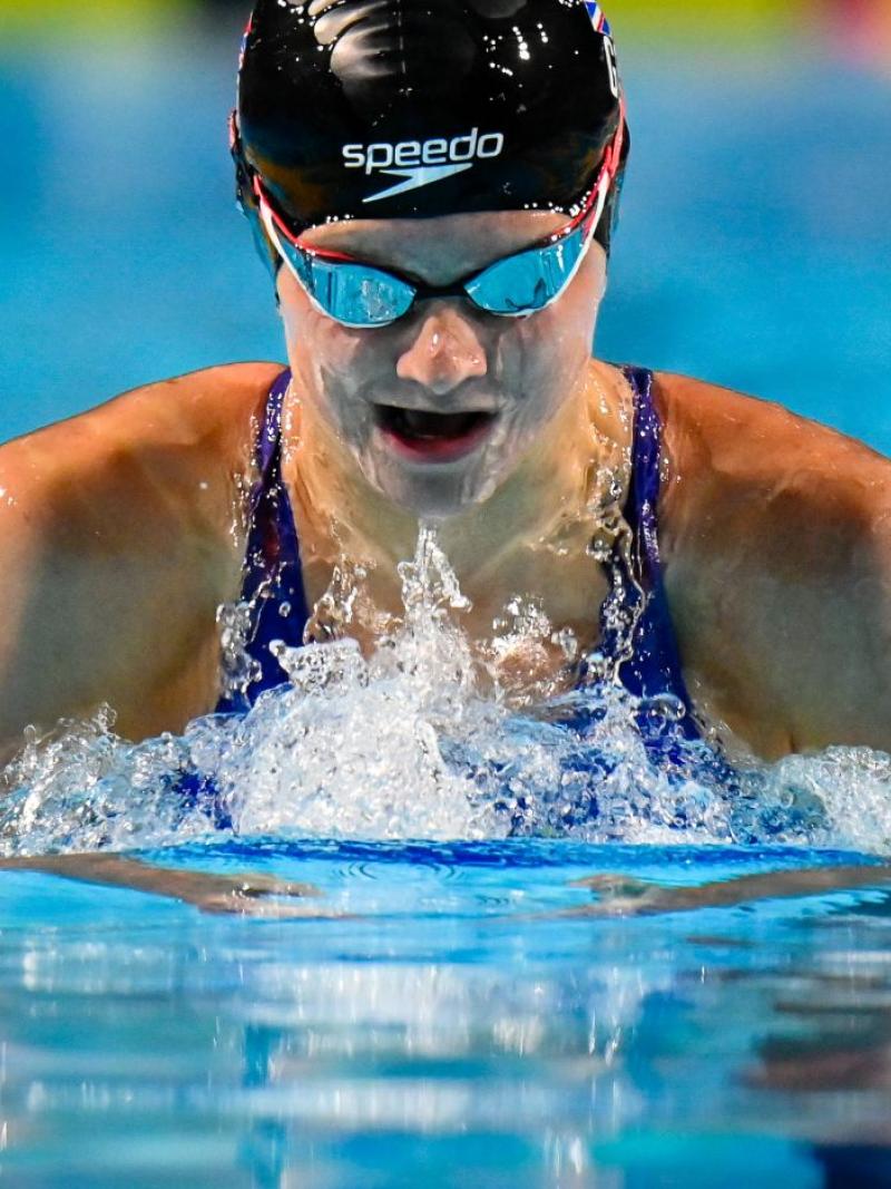 An athlete in action