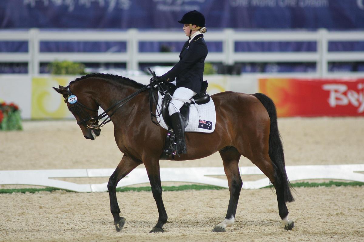 Grace Bowman A picture of a woman riding