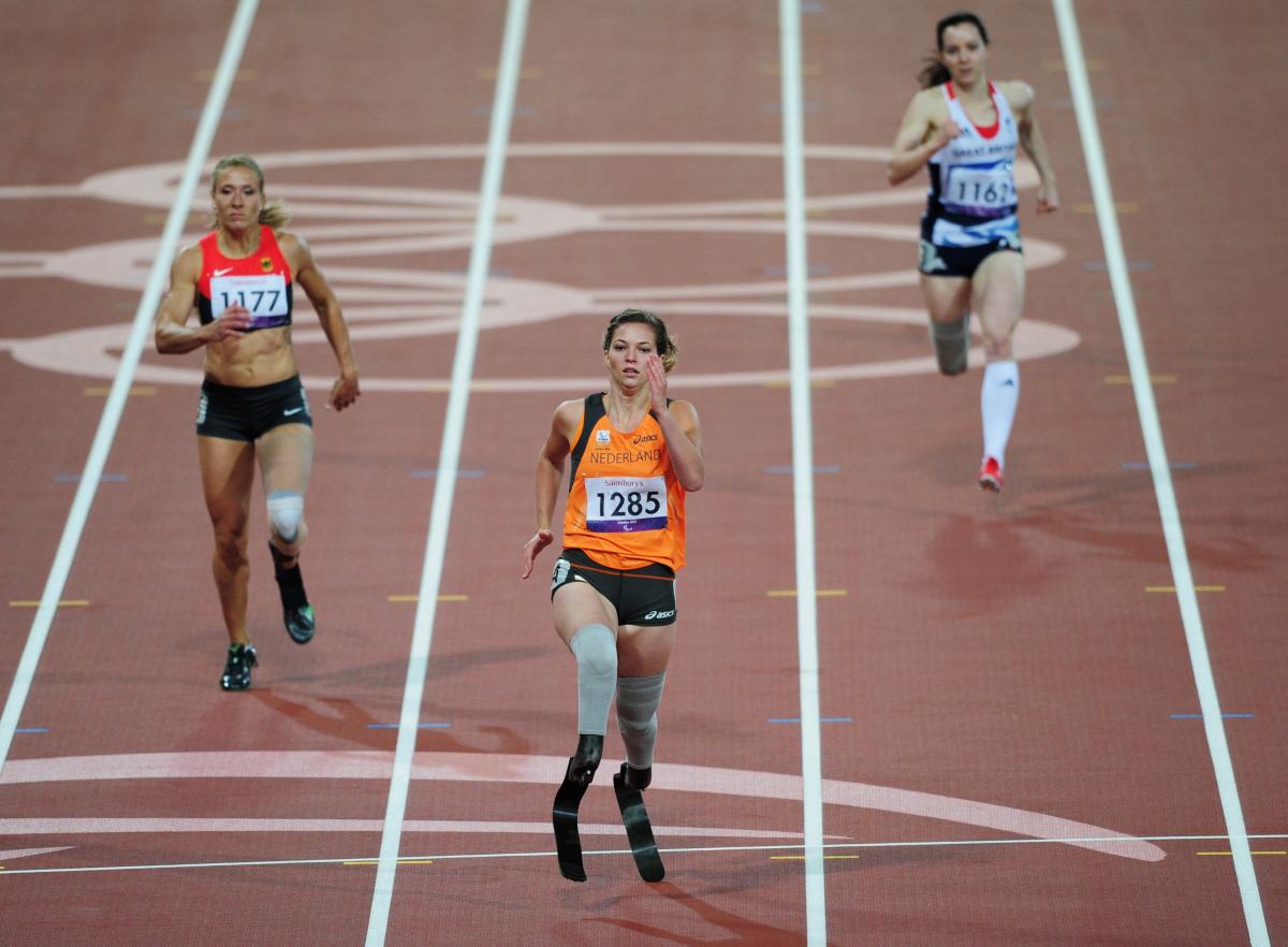 Marlou Van Rhijn of Netherlands at the London 2012 Paralympic Games