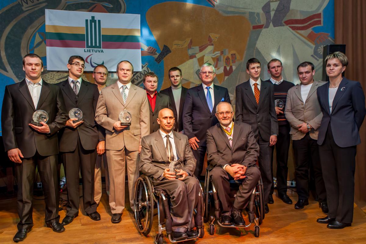 Sir Philip Craven at NPC Lithuania's 2013 Sports Awards ceremony