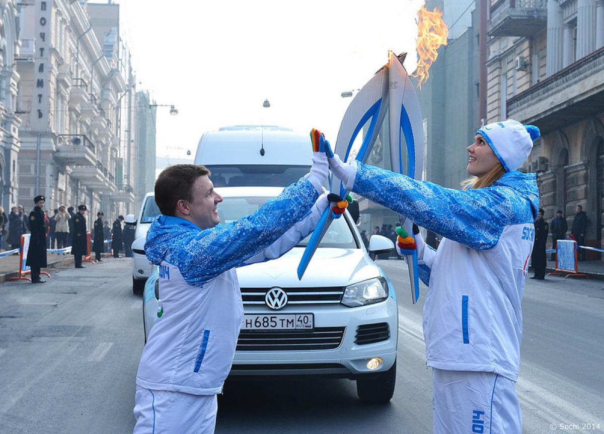 Sochi 2014 Paralympic Torch Relay - Day 1