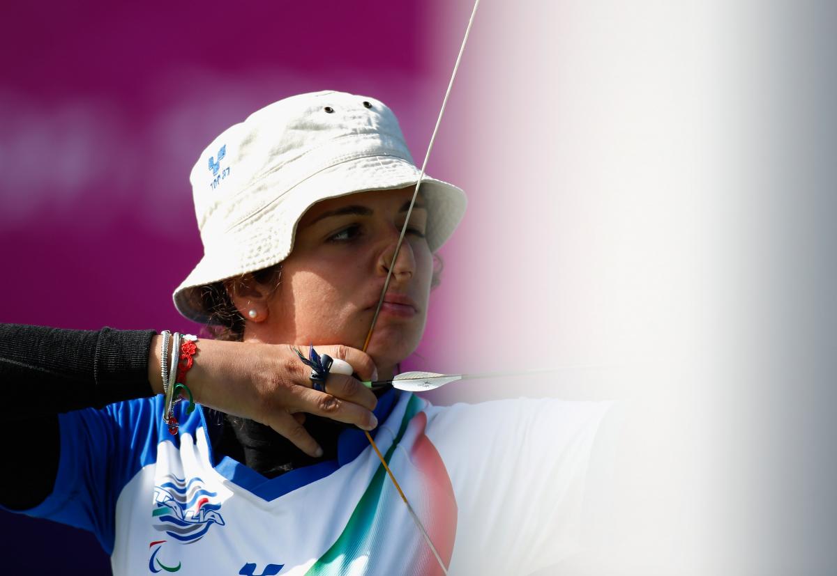 Elisabetta Mijno of Italy competes at the London 2012 Paralympic Games.