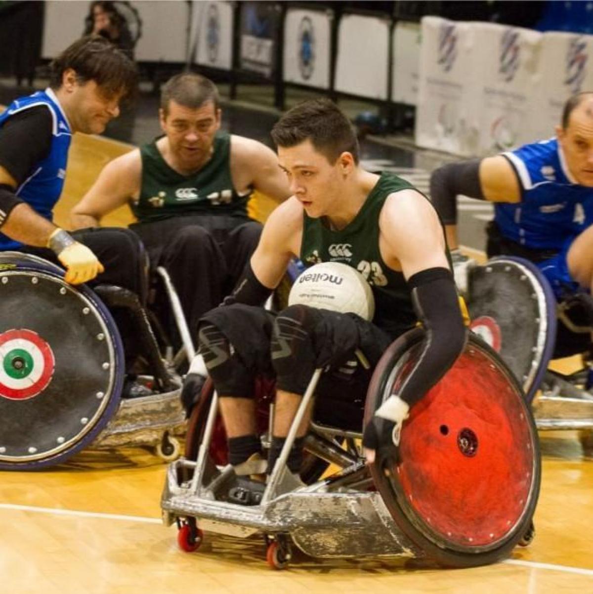 Ireland’s 16-year-old wheelchair rugby rising star, Thomas Moylan
