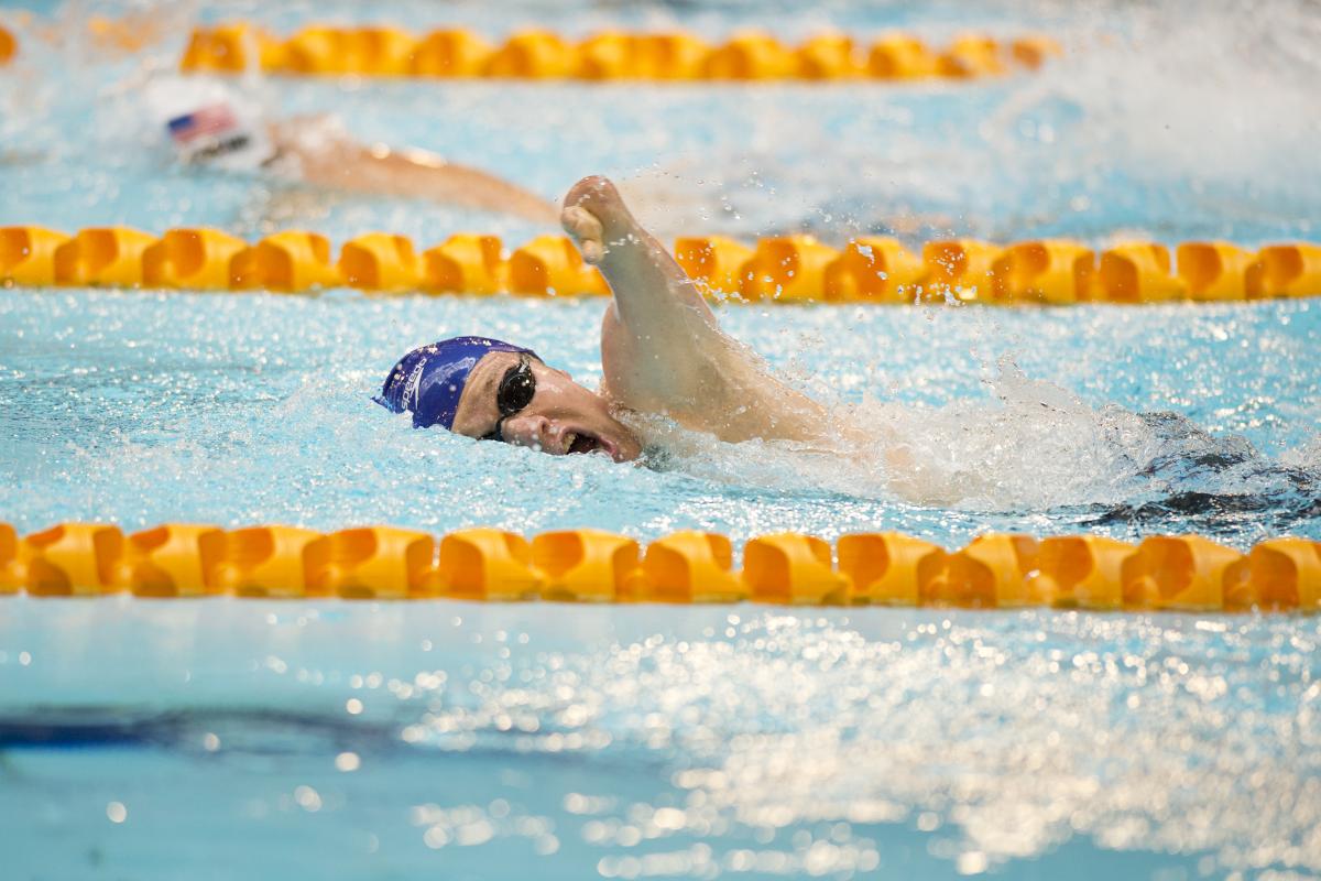 Andrew Mullen of Great Britain competes at the 2015 IPC Swimming World Championships Glasgow, Great Britain