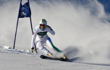 Italy's Melania Corradini skiing