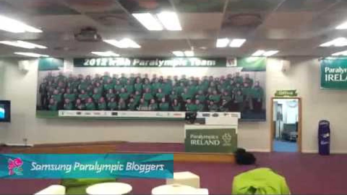 Michael McKillop - The Irish Team Lodge, Paralympics 2012