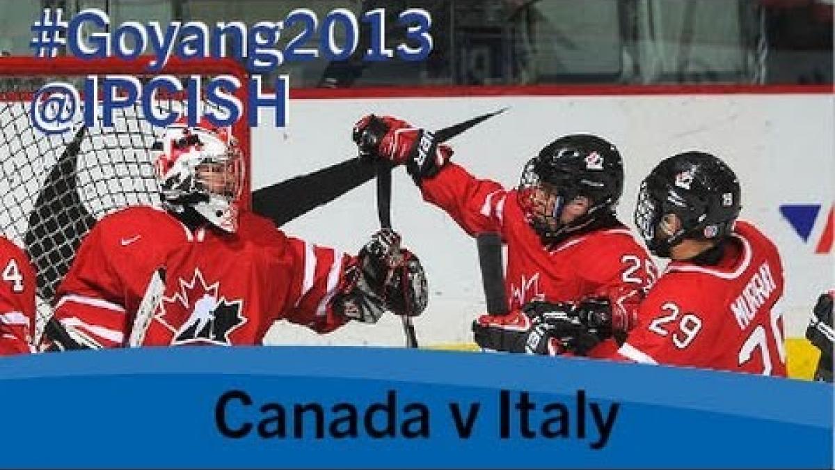 Ice sledge hockey - Canada v Italy - 2013 IPC Ice Sledge Hockey World Championships A Pool Goyang